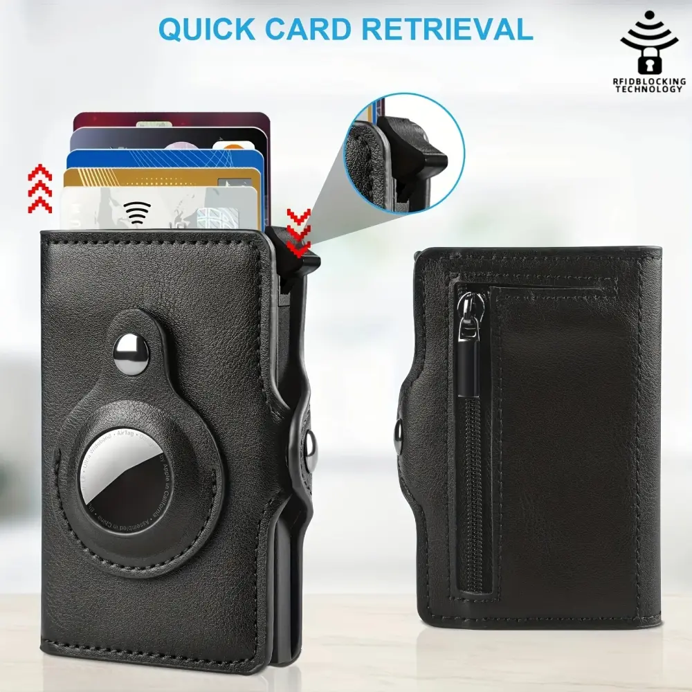 Men's Wallet Tracker Card Clamp Metal Holder
