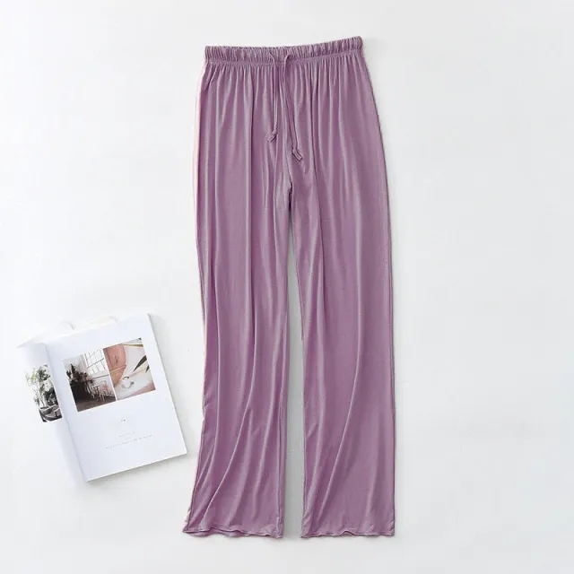 Modal Lightweight Loungewear Pajama Pants Purple - Shop at LoveMi