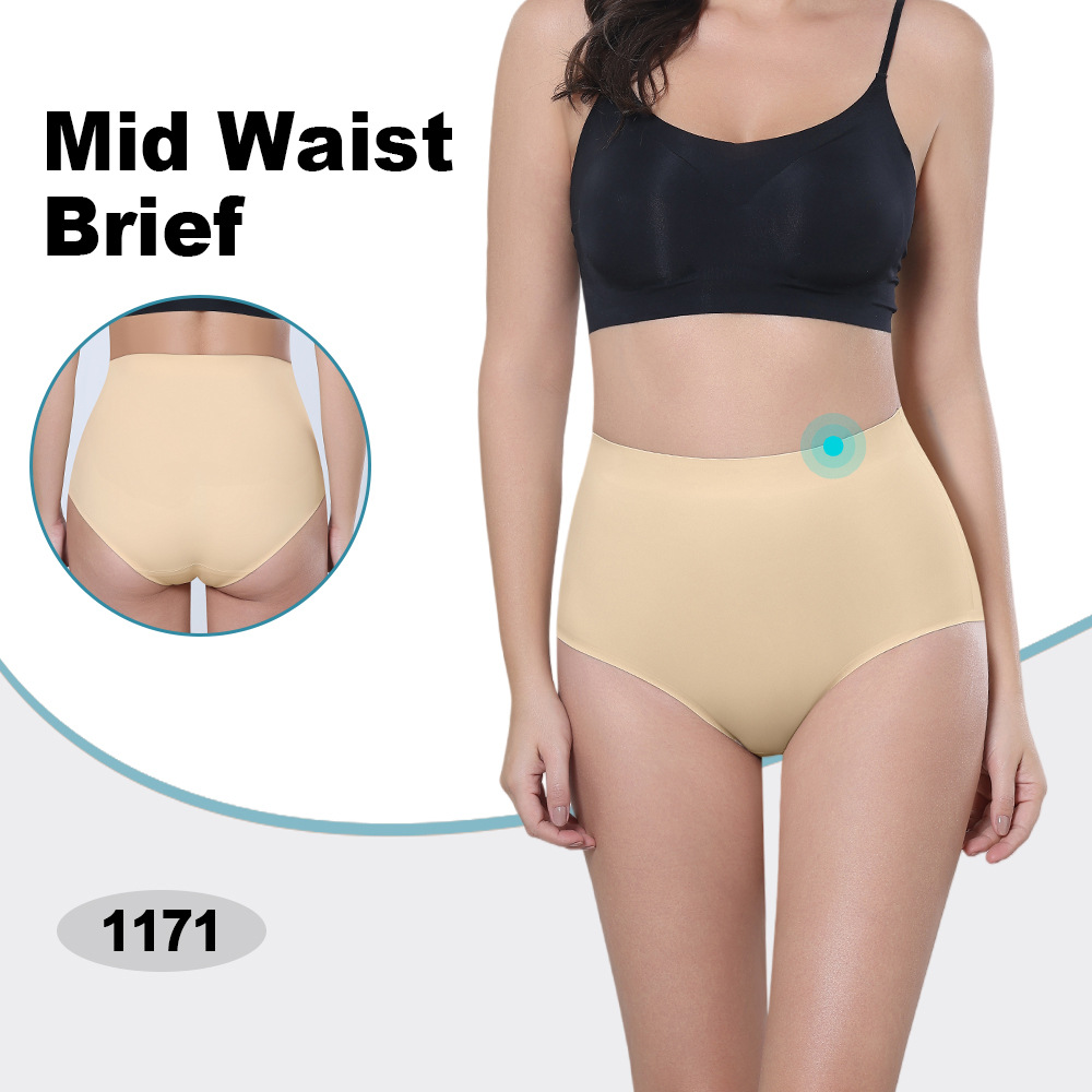 Mid RiseHigh Rise Seamless Thong Briefs For Tummy Control And Body Shaping