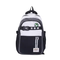 New Large Capacity Primary School Student Simple Backpack - Black - View 1