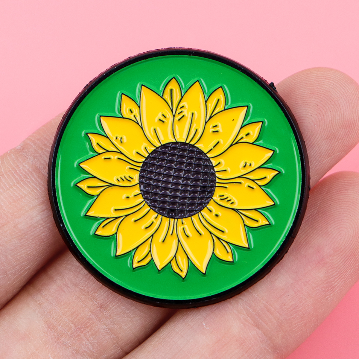 Sloth Clown Sunflower Brooch Cartoon Metal Badge