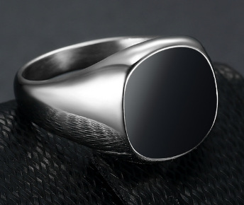 European And American Simple Ins Style Classic Non-fading Magic Color Epoxy Ring