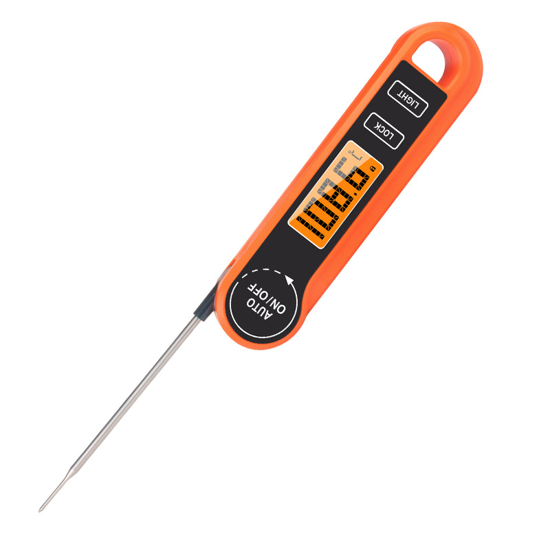 Folding Electron Spectrum Barbecue Thermometer Digital Display Written Test Large Screen Waterproof