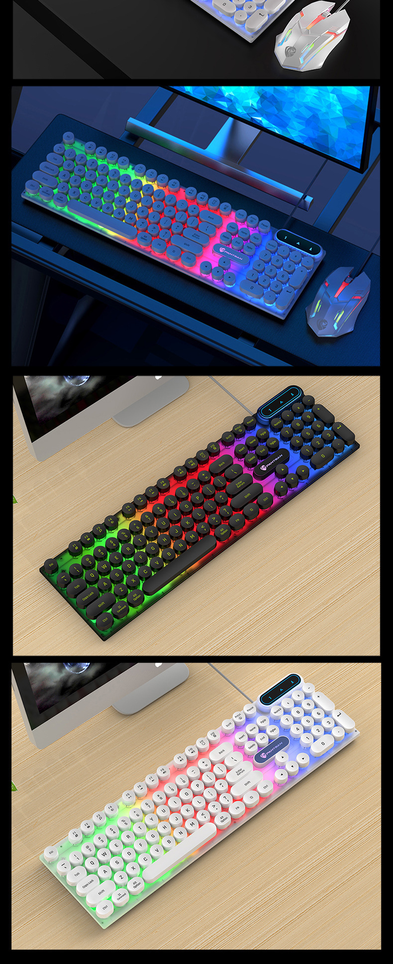 Title 5, Conjunto de teclado y mouse con cable para comp...