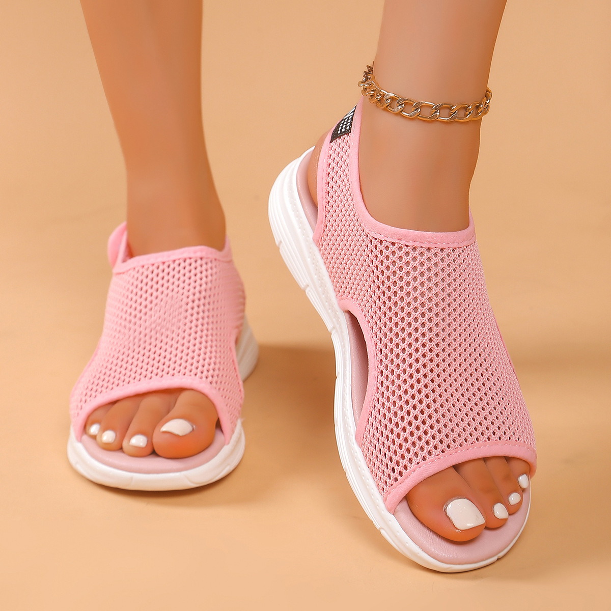 Flyknit Peep-Toe Sandals, picture 5 of 6