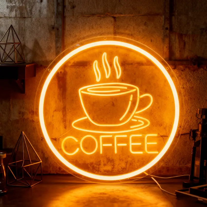 PVC Neon Sign Coffee Advertisement LED Light