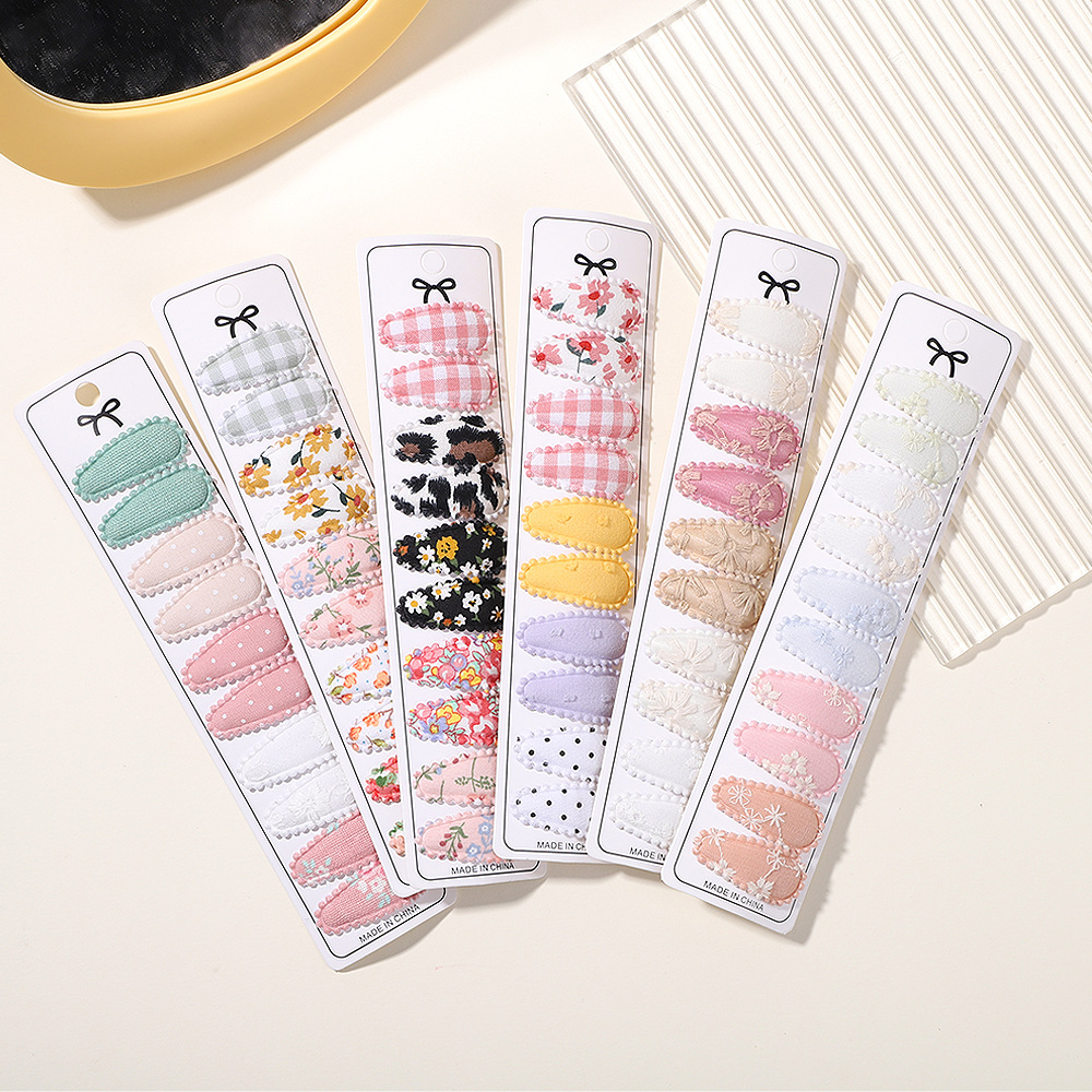 Children's Small Size BB Clip Fabric Embroidery Hair Clip — image 1