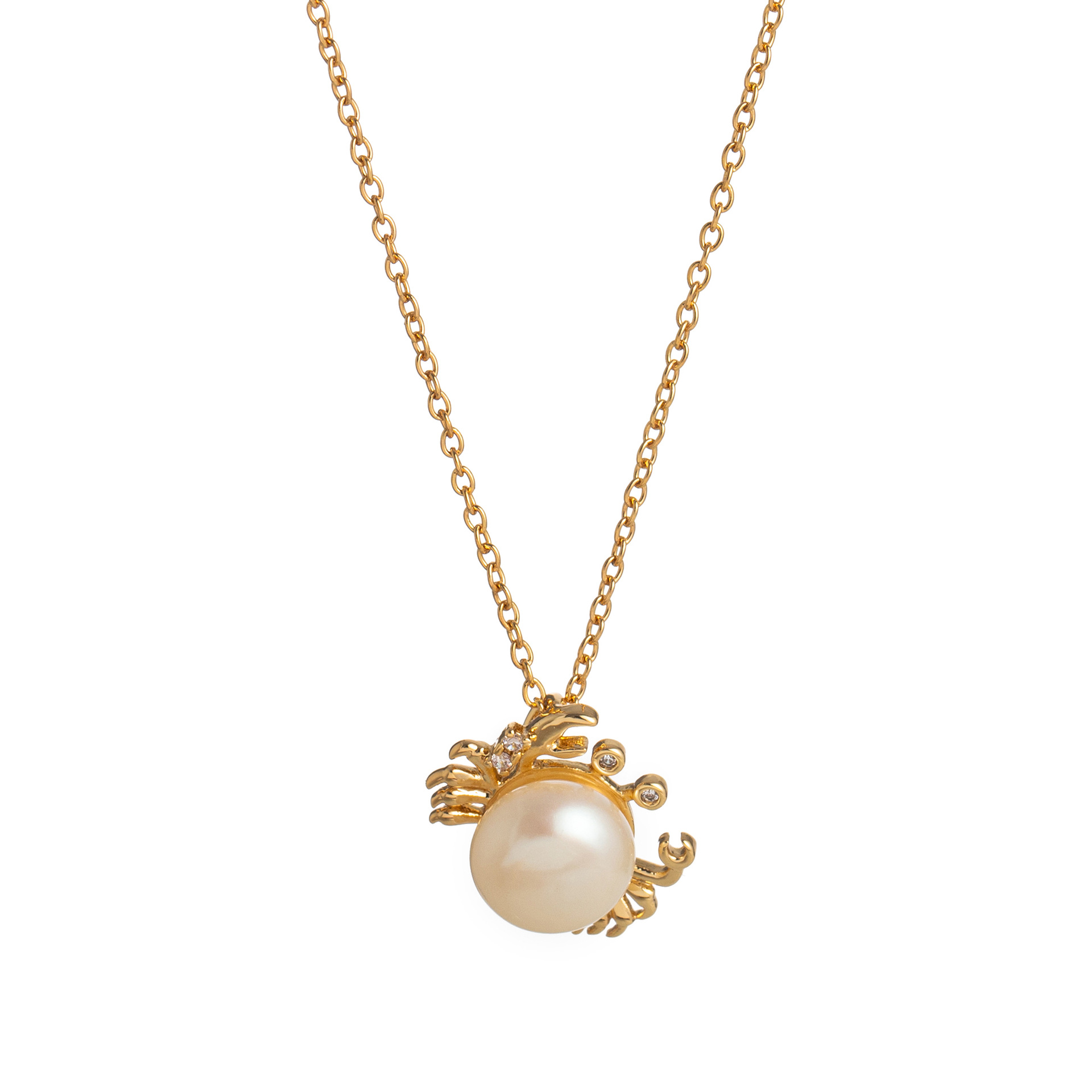 Baroque Little Whale Necklace With Shaped Pearls And Marine Life Designs
