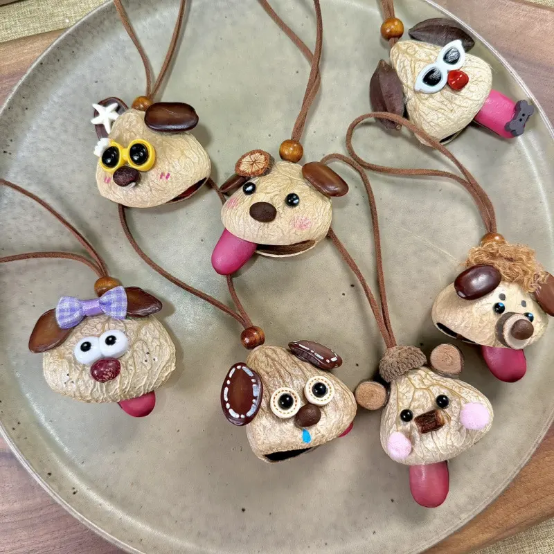 Cute Puppy Sticking Out Its Tongue Cartoon Pendant Healing-style