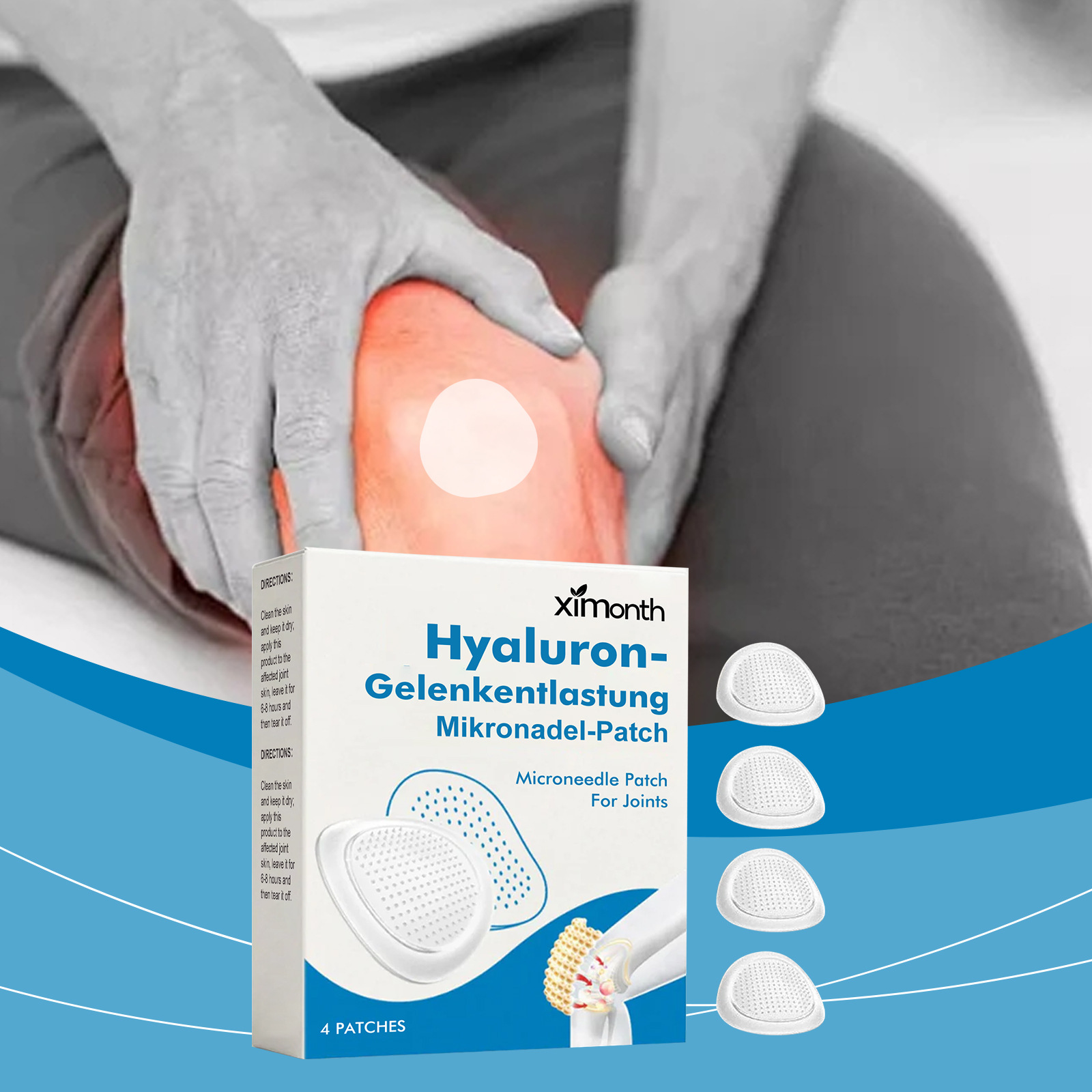 Hyaluronic Acid Joint Relief Microneedle Patch