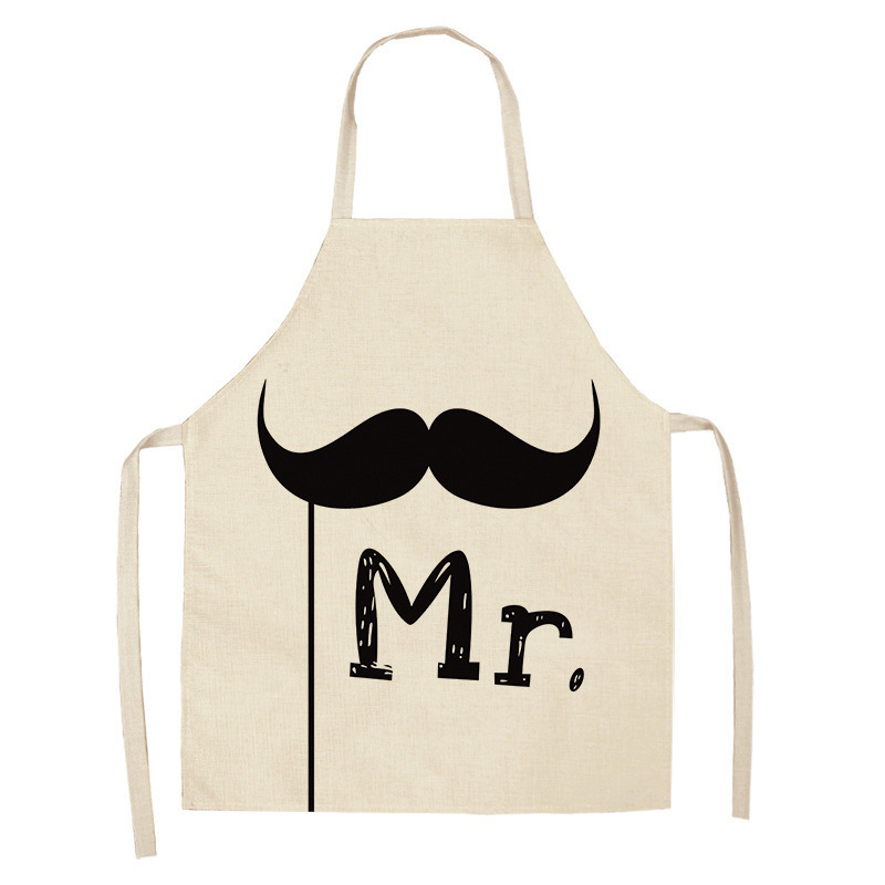 Title 10, Red Lip Letters Apron Used In Kitchen Home Clea...