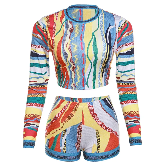 Long Sleeves Cropped High Waist Suit Color - Shop at LoveMi