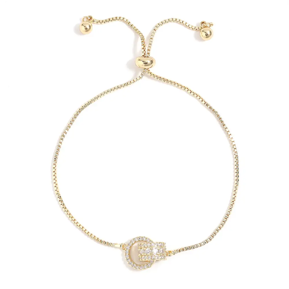 Double Ring Micro Necklace Simple Women's Fashion