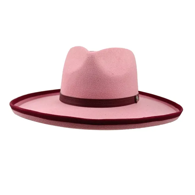 Big Brim Autumn And Winter Woolen Jazz Top Hat Ladies Style 02 - Shop at LoveMi
