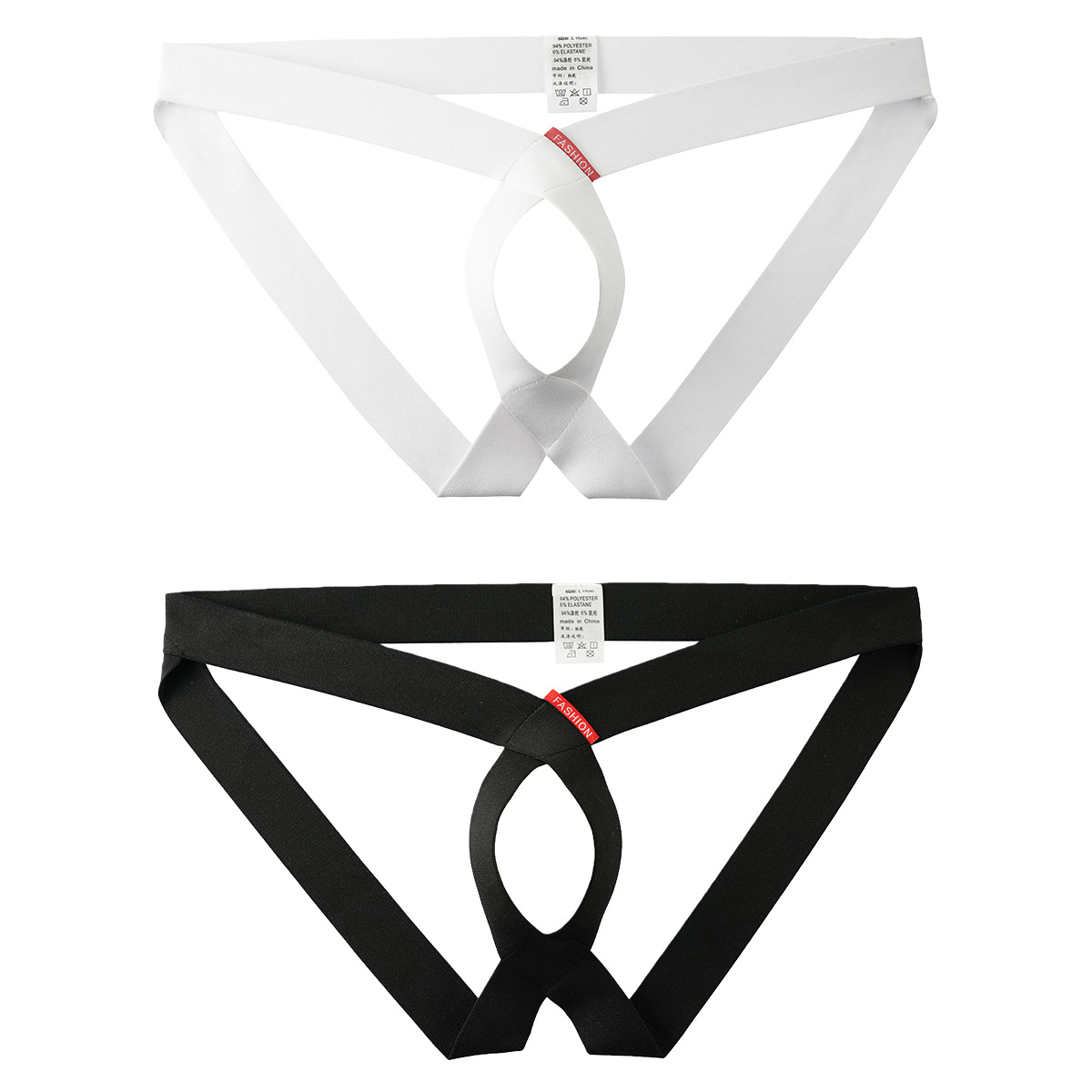 Mens Sexy Hollowed-out Personalized Briefs Stylish No-pull T-back Thongs For A Bold Modern Look