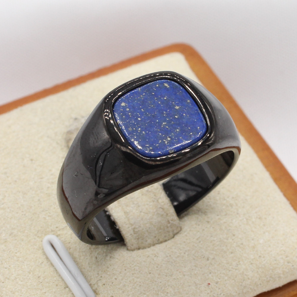 Stylish Minimalist Square Gemstone Ring For Men