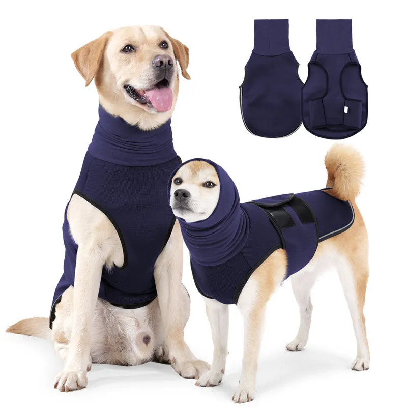 Pet Supplies Dog Mood Soothing Clothing Anti-anxiety Jacket - Dark Blue