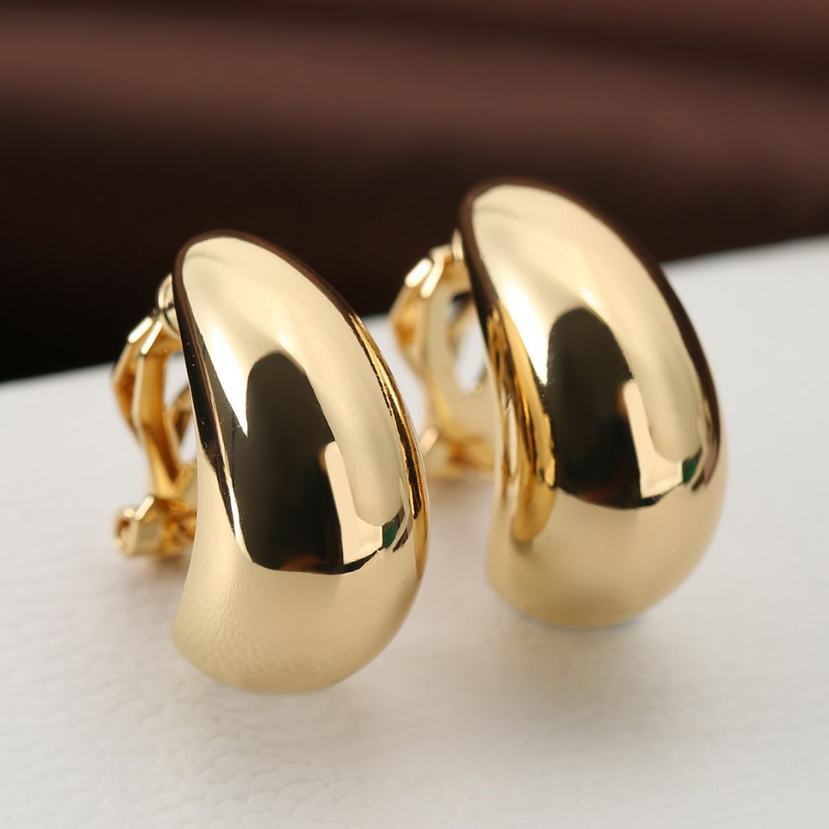 Fashion New Earrings French Entry Lux Drop-shaped Ear Clip