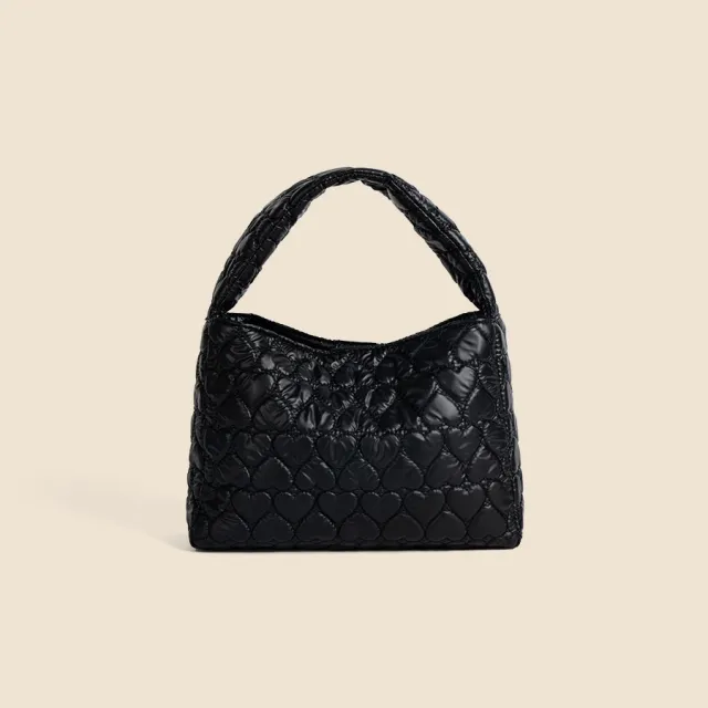 Tote Large capacity Handbag Love Plaid Fashion Black - Shop at LoveMi