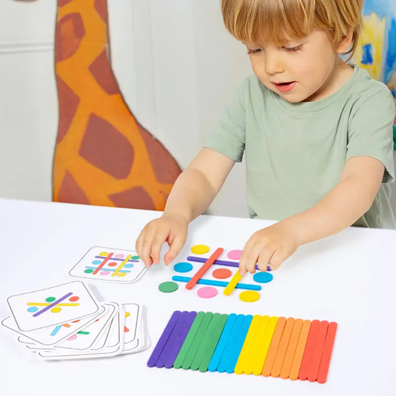 Rainbow Stick Early Education Thinking Puzzle Toy