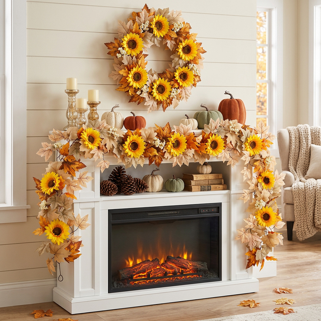 Rattan Thanksgiving Wall Hanging Party Decoration