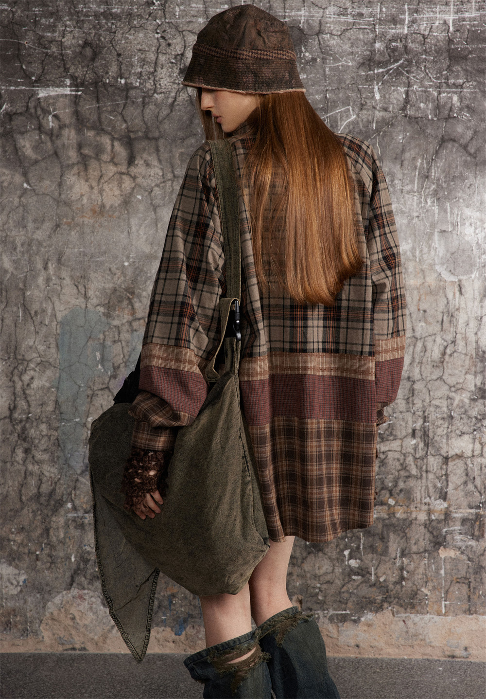 Loose Fake Two Pieces Leisure Lapel Shirt High Street