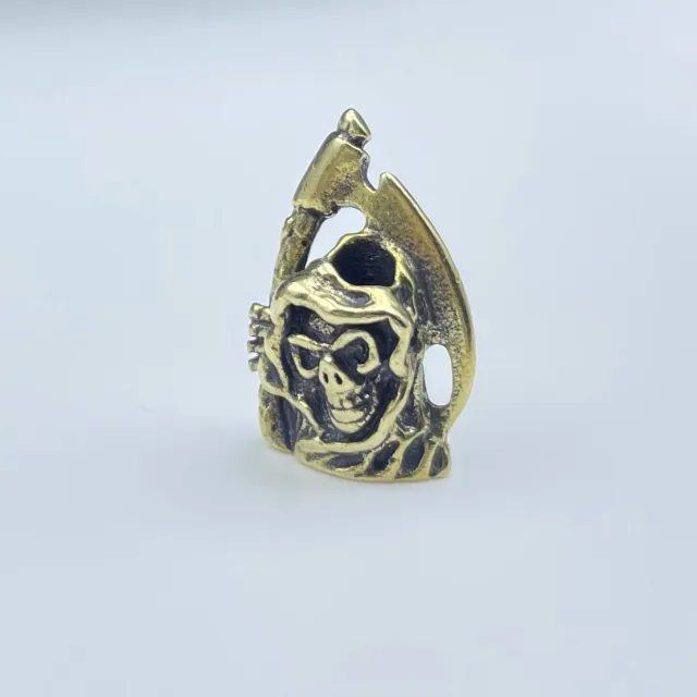 Outdoor Parachute Cord Pendant Brass Sickle Death Pendant Brass - Shop at LoveMi