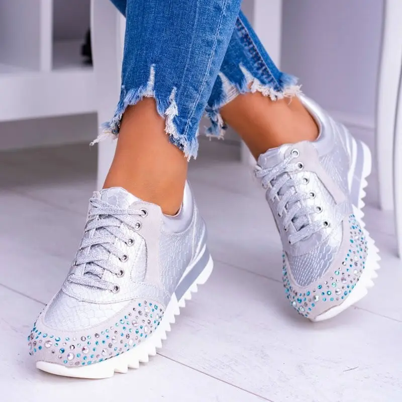 New Leisure Rhinestone Fashion Plus Size Women's Sports Running