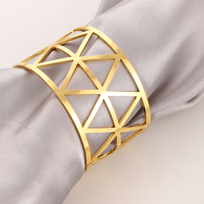 Prismatic Napkin Ring Non-package Napkin Ring (Rose Gold)