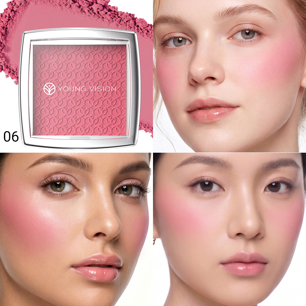 7-Color Soft Mist Embossed Blush Palette
