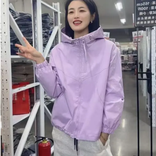 Fashion New Fashionable Jacket Women's Top Light Purple - Shop at LoveMi
