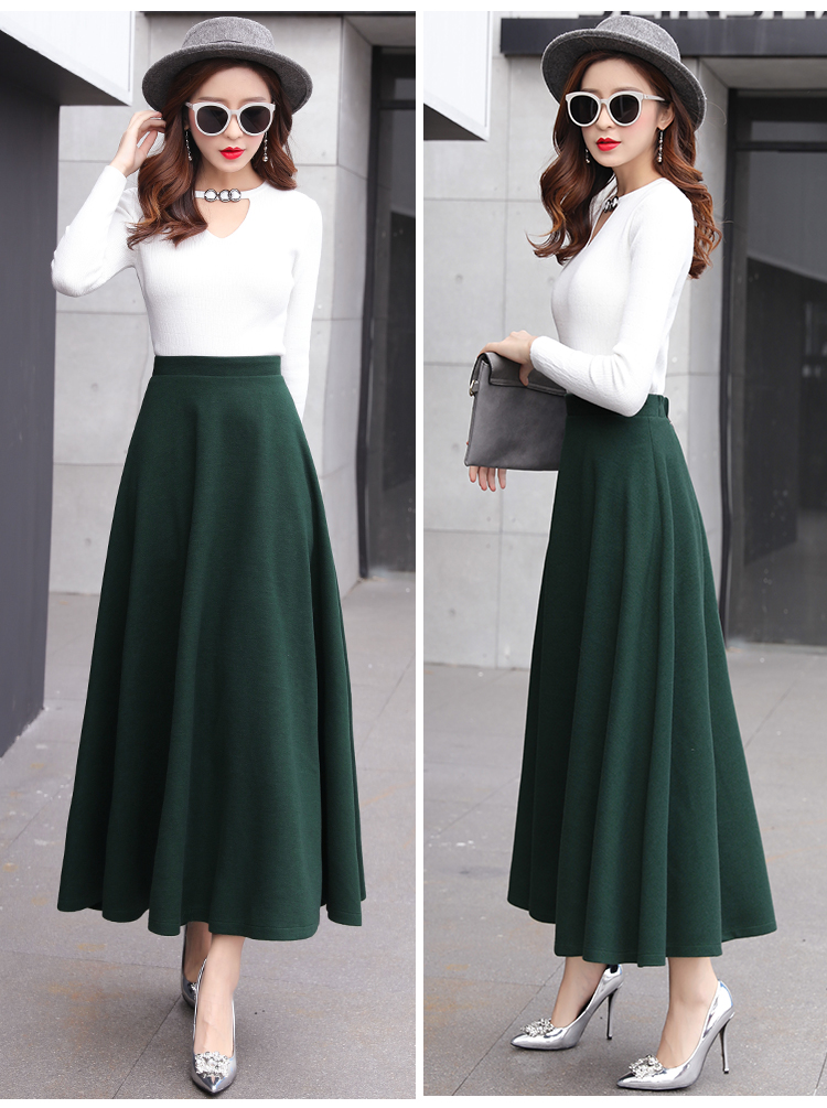 Title 28, Thick woolen skirt for women. Provides warmth a...