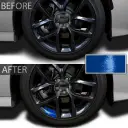 Steel Ring Modification Reflective Bumper Line Rearview Mirror Decorative Stickers view 4