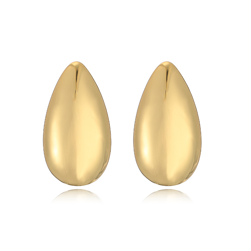 Copper Inlaid Love Star Full Zirconium Water Drop-shaped Earrings