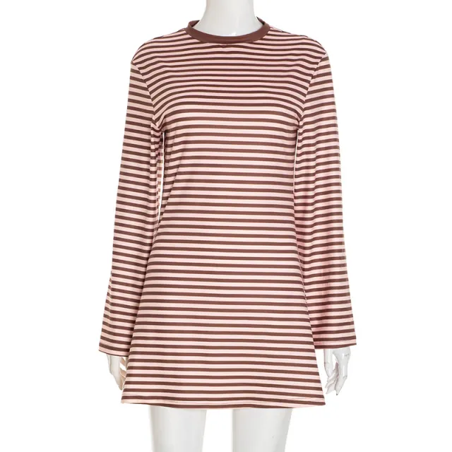 Comfortable And Versatile Colorful Striped Skirt Pink - Shop at LoveMi