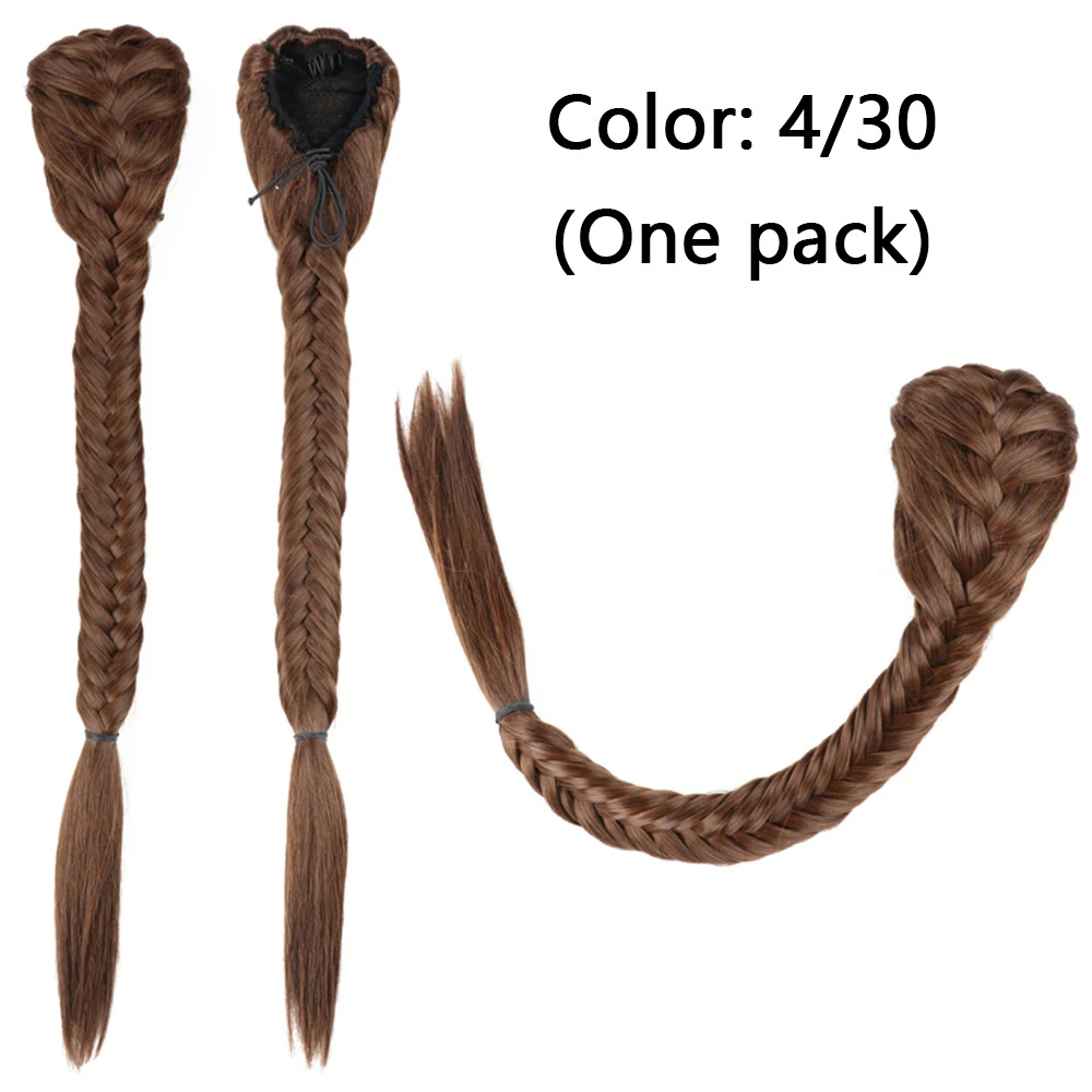 Synthetic Braided Fishtail Horse Tail Women's Wig 9