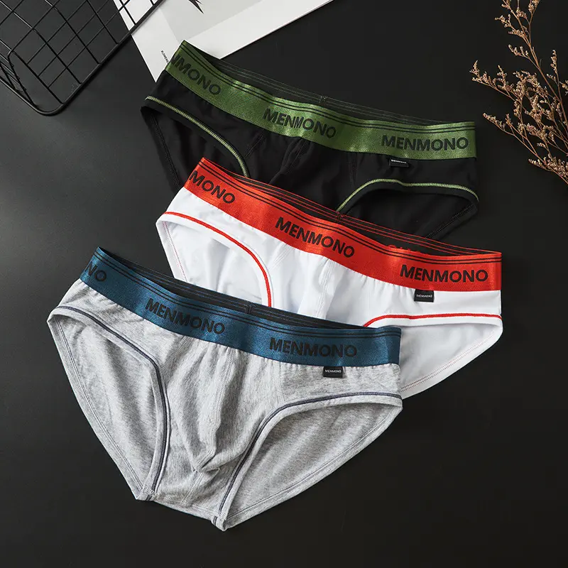 Men's Underwear Low Waist Cotton Tight Sexy