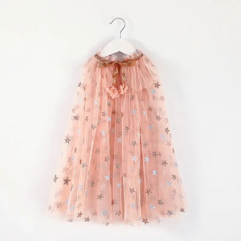 Children's Sequined Ball Net Christmas Cloak