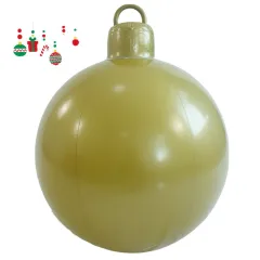 PVC Inflatable 60cm Christmas Ball Ornament Ball Venue Layout Party Atmosphere Ball Courtyard Layout - Solid Colour 10 30Cm - View 1