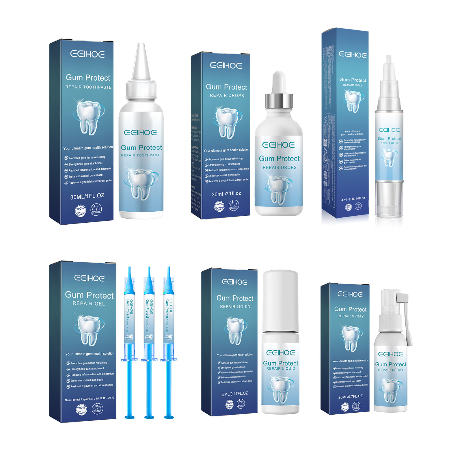 Gum Repair Series Cleans Whitens Teeth And Nurtures Oral Health Care