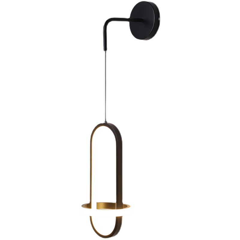 Nordic Light Luxury Wall Background Wall Bedroom Bedside Lamp - Image 2