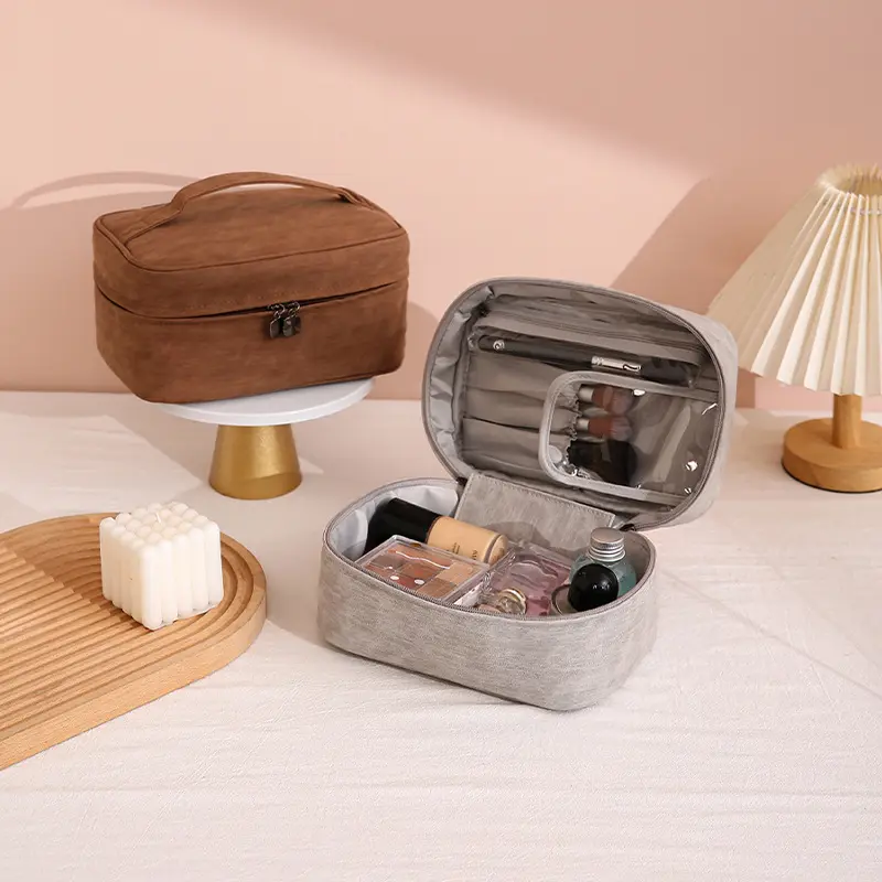 New PU Foldable Waterproof Portable Cosmetic Bag