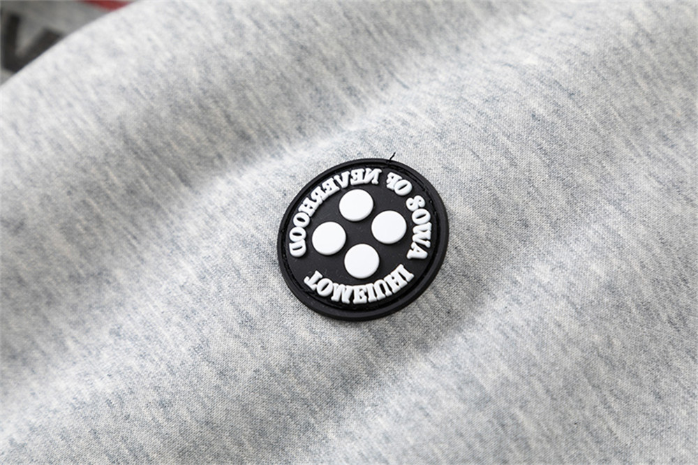 Letter Printing Velvet Padded Hooded Sweatshirt