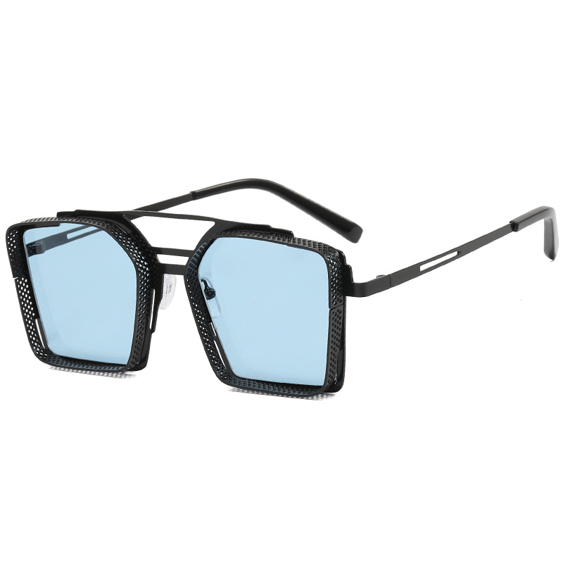 Black Frame Blue Lens