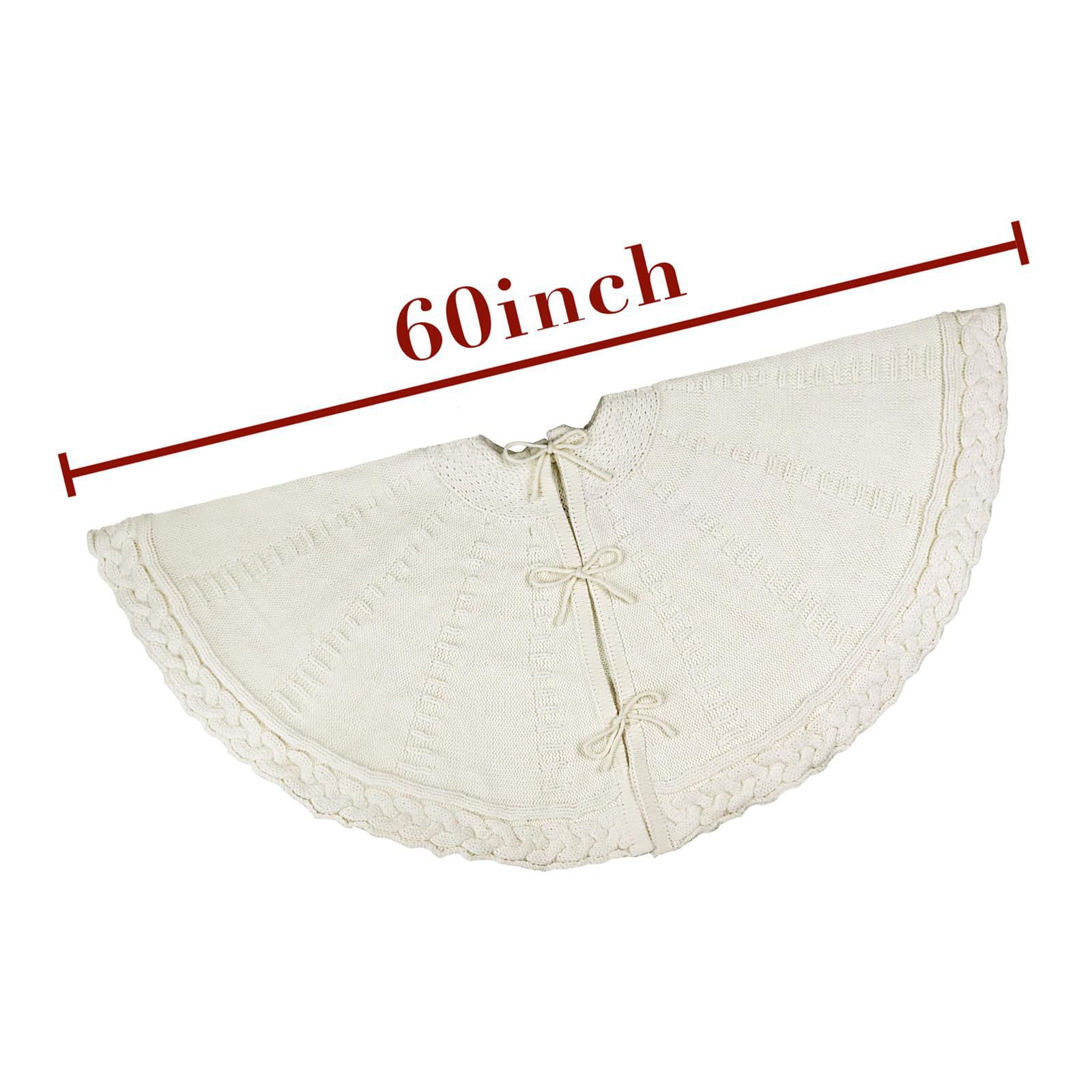 Title 11, Christmas 60-inch Tree Skirt-inch Knitted Chris...