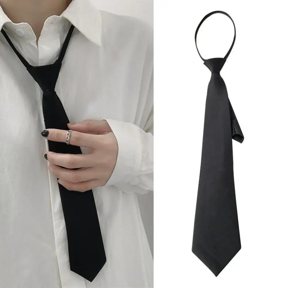 Student Zipper Lazy Safety Tie Men and Women