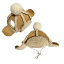 Brown Turn Ear Cap