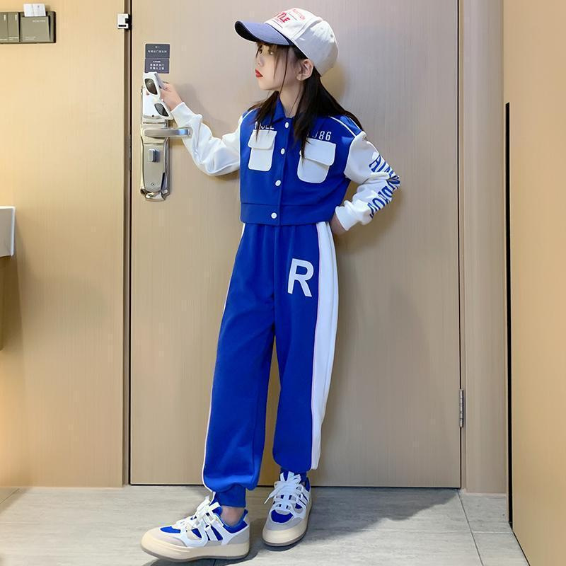 Medium And Large Children's Coat Harem Pants Casual Two-piece Suit Tide - Image 6