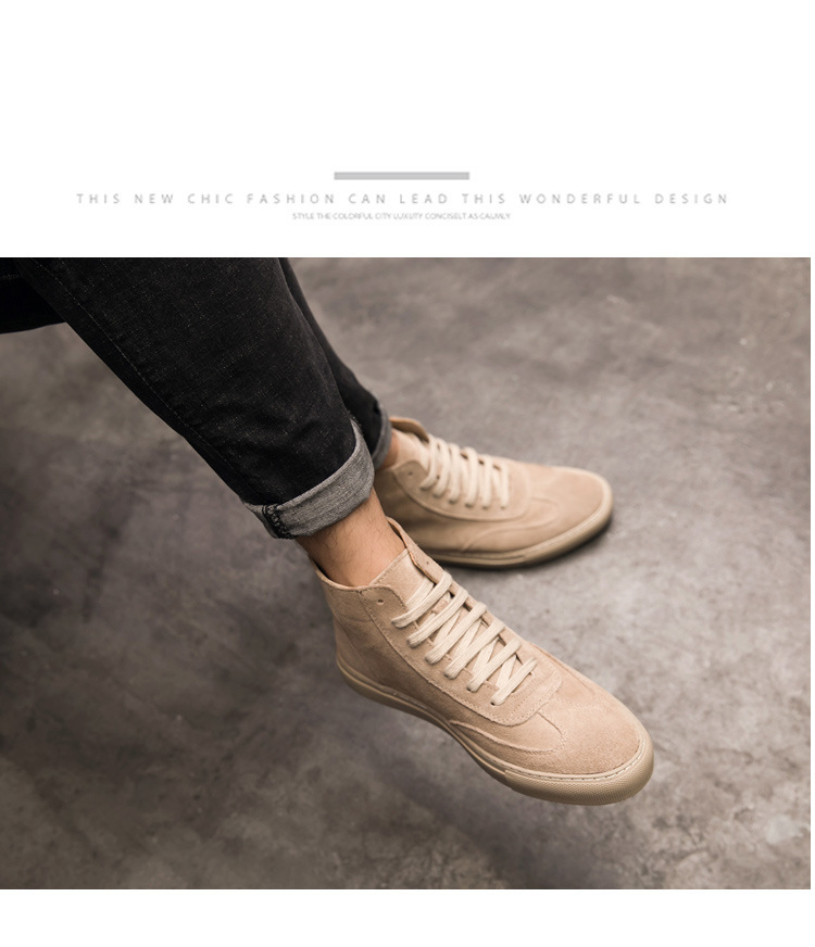 Title 12, Lace-up suede leather men