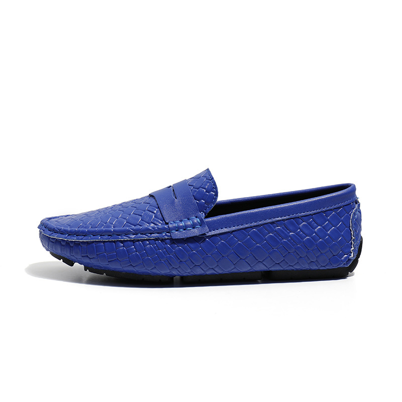 Men's Woven-pattern Leather Shoes Slip-on Loafers 26 cce456b2 6967 4887 bbc3 6f7f83f2abed